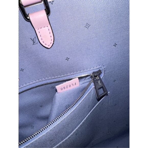 Louis Vuitton Monogram Coated Canvas Escale OnTheGo GM Tote Bag Pink Pastel - Picture 10 of 13